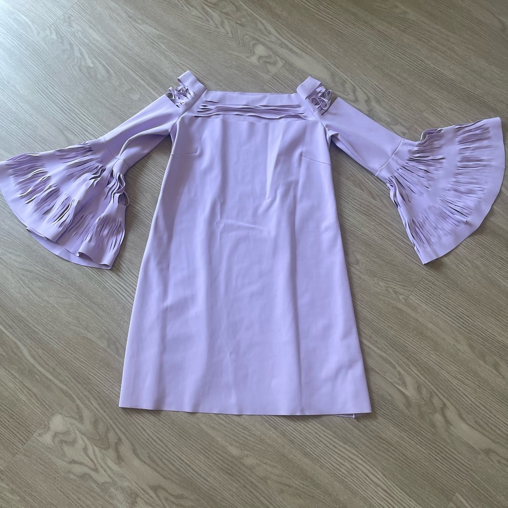 La Petite Robe Chiara Boni lazer cut Long Sleeve Dress, in lavender - Picture 2 of 7